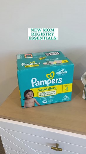 See why Pampers Swaddlers Diapers and Sensitive Wipes are New Mom Registry Essentials! #Pampers #parenttok #momtok #babytok #momsoftiktok #pampersswaddlers #BlowoutBarrier #fyp