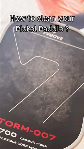 How to Clean Your Carbon Fibre Pickle Paddle in 60 Seconds #pickleball