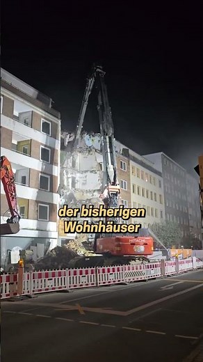 Demolition work in the heart of Braunschweig's city center