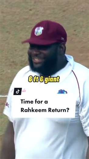 Rahkeem Cornwall: Time for a Test Return?