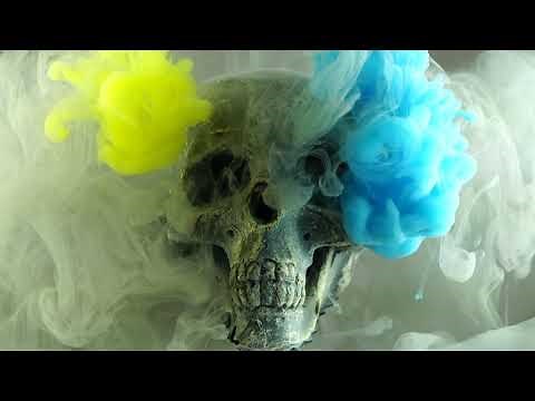Skull With Colored Smoke Live Wallpaper 4k