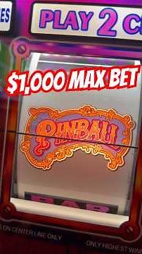 $1,000 A Spin PINBALL Bonus #shorts #slots #vegas #jackpot