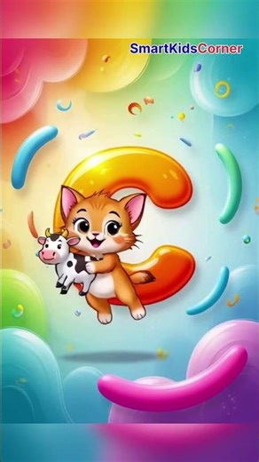 Fun ABC for Kids”Let’s learn letter C with fun examples like Car, Cake, and Cow!