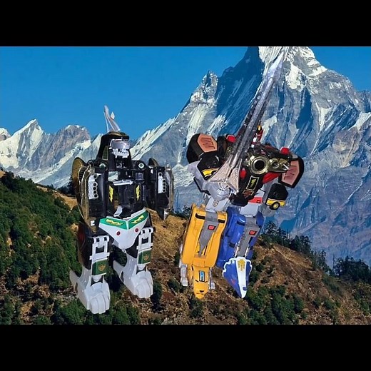 Megazord + Dragonzord + Titanus = ULTRA ZORD! 💥⚡ Mighty Morphin Power Rangers Ultimate Team-Up!