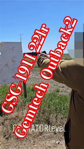 GSG-1911 22lr suppressed Gemtech Outback2 #pewpew #shootingrange #airsoft #range