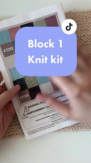 It comes with all the yarn, patterns, and videos you need! SO good for anyone who wants to learn knit! #anniescraftstore #craftsubscription #knitafghan #blockofthemonth #learningtoknit #knitwithme
