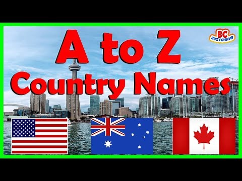 A to Z Country Name | ABC Countries for Toddlers | Learn Alphabet with Countries and Flags