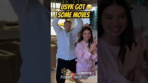 Usyk FLEXES dance moves & SLICK footwork at wife's bday celebration! 🤣