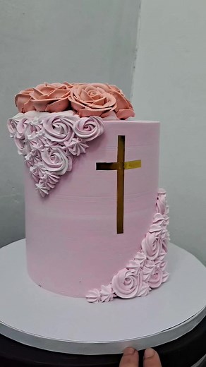Christening themed cake for baby girl.. | Love Cakes