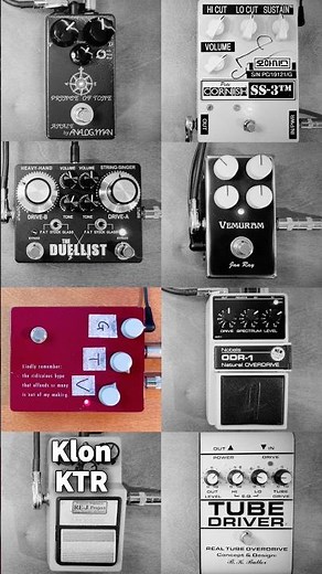 Overdrive Pedal Shootout / Prince of Tone VS SS-3 VS Duellist VS Jan Ray VS Klon KTR VS TS9 VS ODR-1