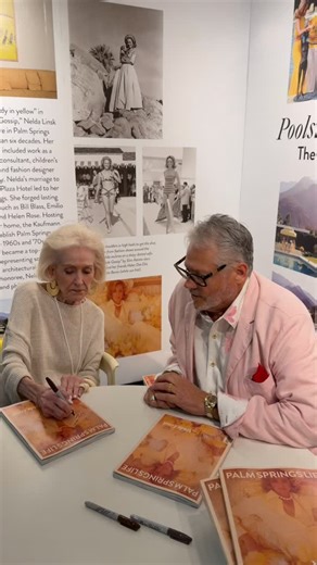 Patrick Dragonette | Palm Spring Icon Nelda Linsk, what a treat!!! @palmspringsmodshow | Instagram