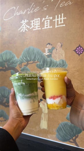 Charlie’s Tea – must try matcha & milk tea spot🧋🍵 @Charlie's Tea London A great spot for premium drinks with a wide selection on the menu — from bubble teas and fruit teas to milk teas and matcha ✨ Here’s what we got: 🍵 matcha latte cream dream with matcha cloud 🥭 golden mango coconut delight The matcha was rich and creamy, definitely one for the matcha lovers😋 and the mango drink was super refreshing✨ 58 St Giles High St, London WC2H 8LH📍 #londonmatcha #bubbletea #londoncafes #matchalatte
