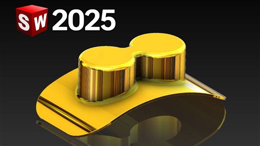 【学透SW2025】SolidWorks2025 sp 4.0 曲面建模：曲面拉伸、修剪、投影曲线、编织和修剪命令