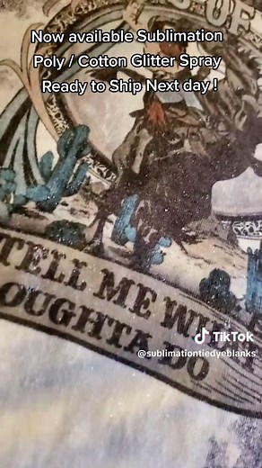 Glitter Spray Shirt Tutorial | Sublimation Glitter Techniques