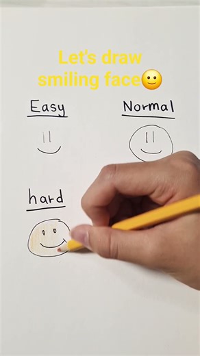 Steps of drawing smiling face💛🙂