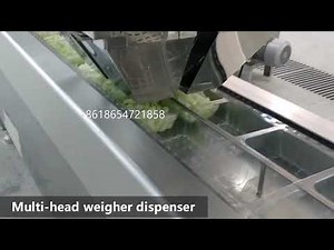 Thermoforming Packaging Machine for Vegetables Salads in Rigid Tray Modified Atmosphere Packaging