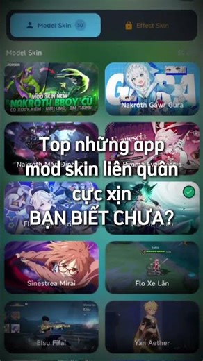 APP MOD SKIN LIÊN QUÂN TỐT NHẤT - Z MOD SKIN #lienquanmobile #zmodskin