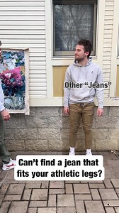 Mugsy fixed the problem with regular jeans... the fabric. ✔️ Free Shipping & 60 Day Returns ✔️ Stylish Fit & Good Vibes ✔️ 18k Verified Reviews ✔️ Room for the Boys | Mugsy