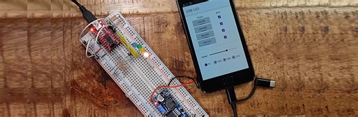 Use an old Android phone and a FT232R board to control external GPIO
