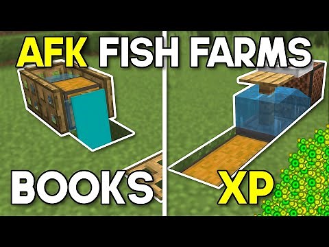 Easiest AFK Fish Farms Minecraft Bedrock 1.21