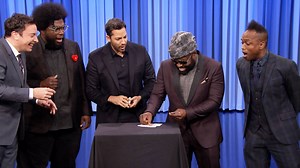 20M views · 599 reactions | David Blaine performs several simple card tricks with Jimmy and members of The Roots before freaking everyone out with an illusion no one expects. | The Tonight Show Starring Jimmy Fallon | Facebook