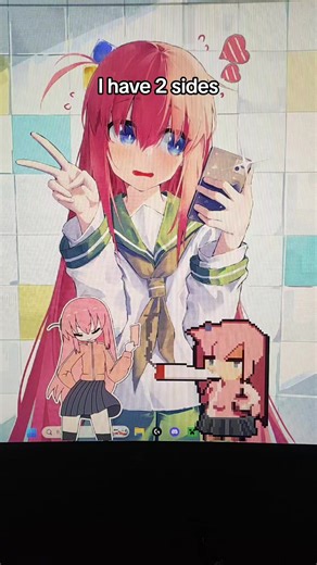 I have 2 sides #humor #xd #animaengine #bocchitherock