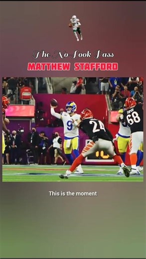 Matthew Stafford’s No-Look Pass | Pure Quarterback Deception