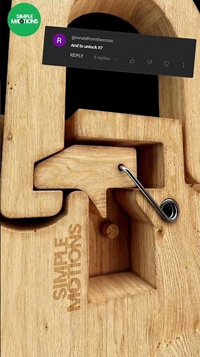 Locking and unlocking antique wooden padlock, idea