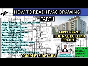 How to read HVAC drawing Part 1 l HVAC Drawing l Middle East High Rise Building l HVAC tutorial