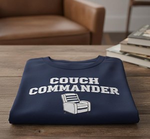 Custom Couch Commander Embroidered Shirt Funny Relaxing Quote Design Gift for Homebody Couch Lovers and Cozy Lifestyle Fans - Etsy Canada