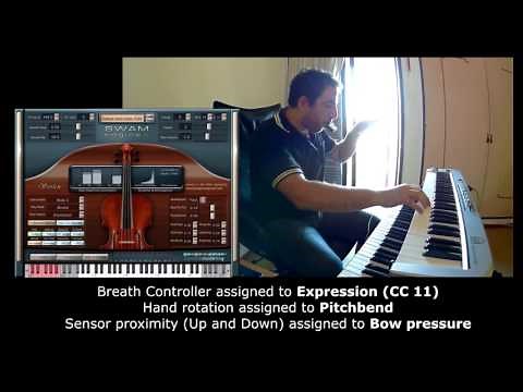 Audio Modeling Violin + LEAP Motion + TEC Breath Controller