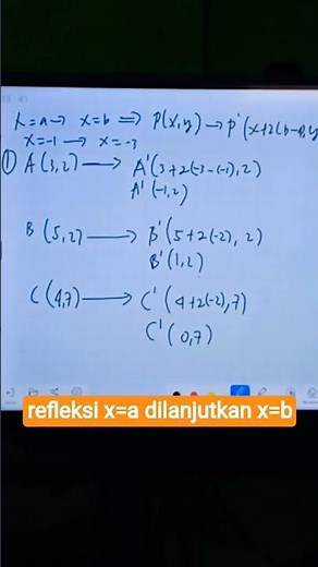 Transformation geometry - Reflection x=a continued x=b - Greetings Great Teacher