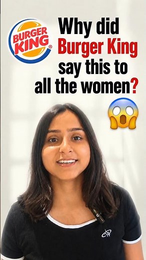Burger king said "women belong in the kitchen"