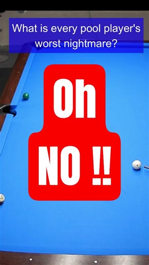 What is a Pool Player's Worst Nightmare? #pool #billiards #skid #kick #straightpool #johnschmidt