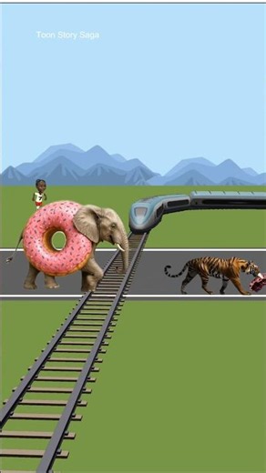 Hathi Video | Hathi Wala Video | Elephant 🐘 and Donut 🍩 | Elephant Cartoon