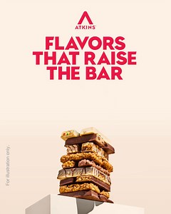 26M views · 2.2K reactions | Here's to protein bars that change the game. High in fiber. Low in net carbs. Without a ton of sugar. That's Atkins Way. | Atkins | Facebook