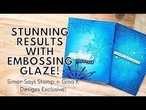 Distress Embossing Glaze Technique for Stunning Backgrounds!