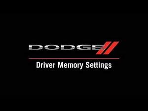 Driver Memory Settings Programming | How To | 2020 Dodge Durango