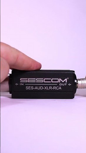 Balanced to Unbalanced Audio Converter #audioengineer