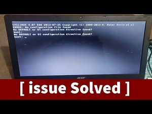 Error: 🔥👉No Configuration File Found | No default or UI Configuration Directive Found!