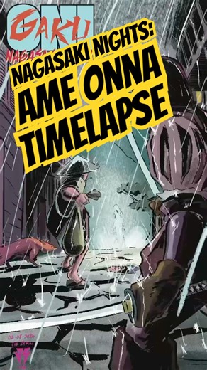 #onigaku #nagasaki #nights #ameonna #yokai #drawing #timelapse