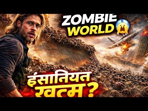 World War Z Full Movie Explained in Hindi | Zombie Apocalypse Survival Story 😱
