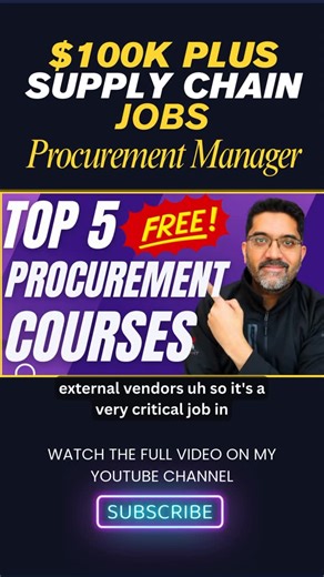Jameel Hye on Instagram: "🚀 Procurement Managers Earning $140K+? Here’s the Role Breakdown! Want to unlock six-figure supply chain salaries? In this quick short from my “$100K+ Supply Chain Jobs” video, I dive into the Procurement Manager role—part of the SCOR model’s Source pillar. You’ll discover: Key duties: Negotiating contracts, sourcing materials, vendor management, and driving cost savings Salary ranges: Entry-level $70K-$90K USD, mid-level $90K-$120K, seniors $140K+ Perfect for supply c