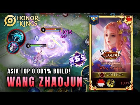 Wang Zhaojun's Top 1 Build! 100% Broken Insane Gameplay! | Honor of Kings #honorofkingsgameplay