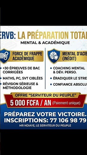 Une offre UNIQUE pour vous concentrer sur le plus important: LE BAC+MENTION TRÈS BIEN 😌