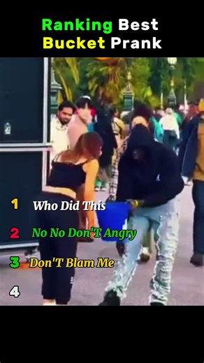 Ranking Funniest Water Bucket Pranks 😂 #shorts #bucket #prank