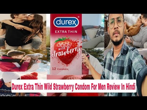 Durex Extra Thin Wild Strawberry Condom Review In Hindi