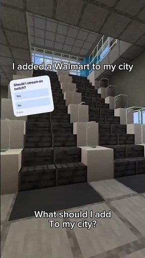 I added a Walmart to my Minecraft city #minecraft #minecraftcity #shorts