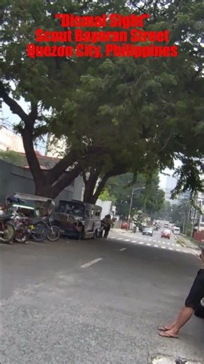 Dismal Sight on Scout Bayoran Street in Diliman, Quezon City, Philippines