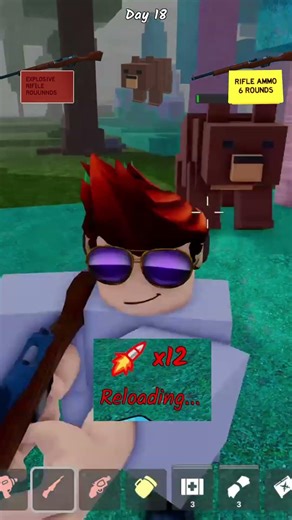 Explosive Rifle Ammo vs Normal Rifle Ammo in 99 Nights In The Forest - Roblox